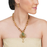 Anokhi  Kundan Jasper Necklace Set