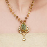 Anokhi  Kundan Jasper Necklace Set