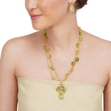 Anokhi  Kundan Peridot Necklace Set7300
