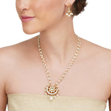 Anokhi  Kundan Crescent Pearl Necklace Set