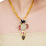 Anokhi  Kundan Aventurine Necklace Set