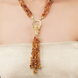 Gold Plated Poorak Ganesh Tassel Necklace Set