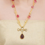 Anokhi  Kundan Tourmaline Necklace