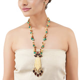Gold Plated Poorak Kundan Heritage Necklace Set