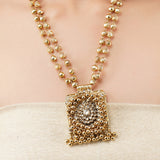 Gold Plated Poorak Kundan Folklore Necklace Set