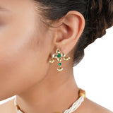 Gold Plated Poorak Kundan Choker Set