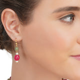 Dor Gold Plated Ruby Jade  String Set