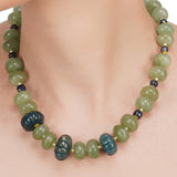 Dor Gold Plated Melon Aventurine Carved String Set