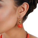 Silver & Gold Plated Poorak Coral Choker Set
