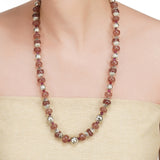 Dor Silver Plated Pink Jade String Set