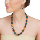 Dor Gold Plated Blue Jasper Strand Set