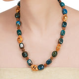 Dor Gold Plated Blue Jasper Strand Set