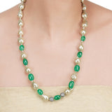 Dor Gold Plated  Green Onyx Pearl String Set