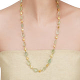 Dor Gold Plated Fluorite Pearl Strand Set