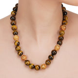Dor Gold Plated Tiger's Eye Strand Set