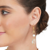 Dor Silver Gold Plated Citrine Pearl Tassel String Set