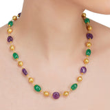 Dor Gold Plated Amethyst & Green Onyx String Set