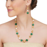 Dor Gold Plated  Green Onyx String Set