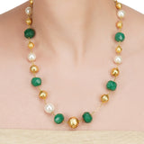 Dor Gold Plated  Green Onyx String Set