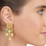 Anokhi  Kundan Fluorite Earrings