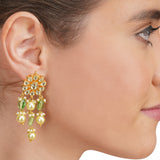 Anokhi  Kundan Fluorite Earrings