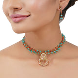 Gold Plated Poorak Choker Set