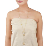 Gold Plated Ratnahaar Kundan Mother of Pearl Necklace