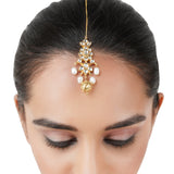 Gold Plated Kundan Tika