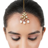 Gold Plated Kundan Tika