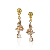 Basant Gold Plated Zircon Garnet Drop Necklace Set