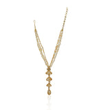 Gold Plated Poorak Kundan Citrine Heritage Necklace Set