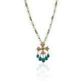 Gold Plated Poorak Maltese Zircon Necklace Set