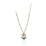 Gold Plated Poorak Maltese Zircon Necklace Set
