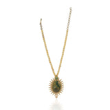 Gold Plated Poorak Zircon Necklace Set