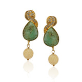 Gold Plated Poorak Zircon Necklace Set