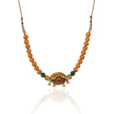 Gold Plated Poorak Kundan Choker Set