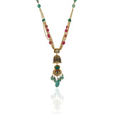 Gold Plated Poorak Kundan Heritage Necklace Set