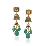 Gold Plated Poorak Kundan Heritage Necklace Set