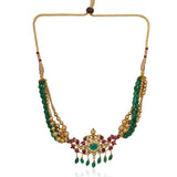 Gold Plated Poorak Kundan Choker Set