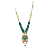 Gold Plated Poorak Kundan Heritage Necklace Set
