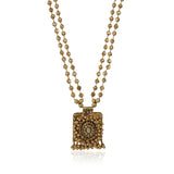 Gold Plated Poorak Kundan Folklore Necklace Set