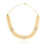 Basant Gold Plated Zircon Necklace Set