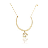 Basant Gold Plated Kundan Pearl Choker Set