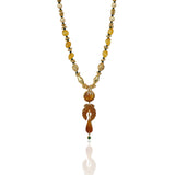 Gold Plated Poorak Citrine Heritage Necklace Set
