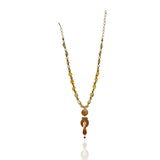 Gold Plated Poorak Citrine Heritage Necklace Set