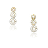 Basant Gold Plated Zircon Pearl Necklace Set