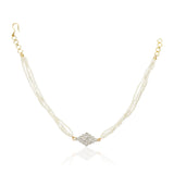 Basant Gold Plated Zircon Choket  Set