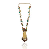Gold Plated Poorak Kundan Heritage Necklace Set
