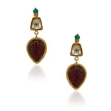 Gold Plated Poorak Kundan Heritage Necklace Set