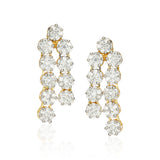 Basant Gold Plated Zircon Double Strand Necklace Set